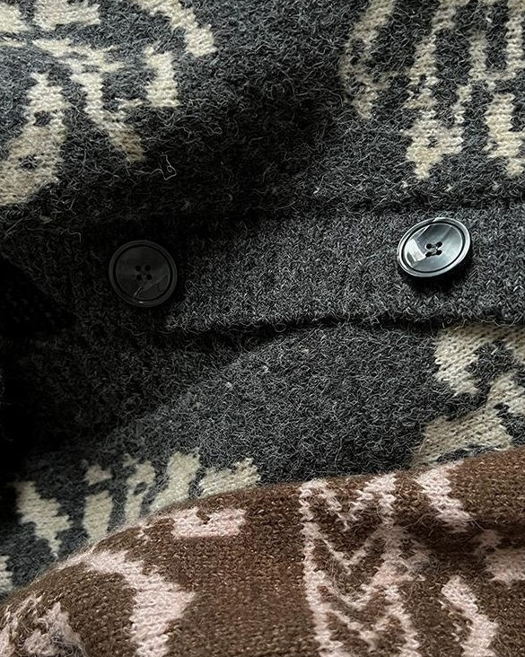 スノーレトロフェアアイルカーディガン 10134