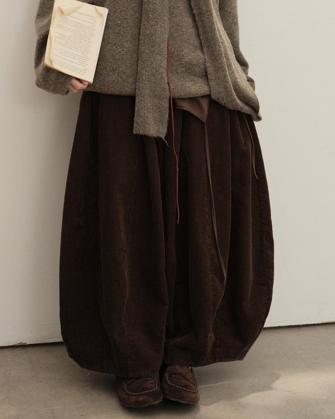 コージーコーデュロイワイドパンツ 10140