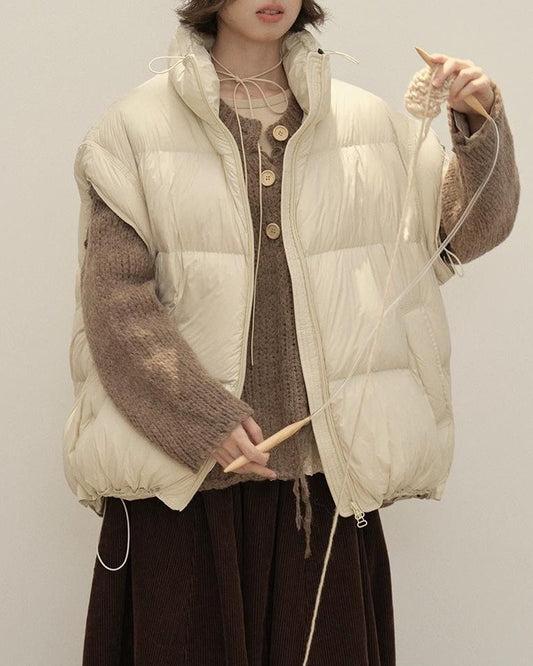 スノーエアリーキルティングダウンベスト 10144