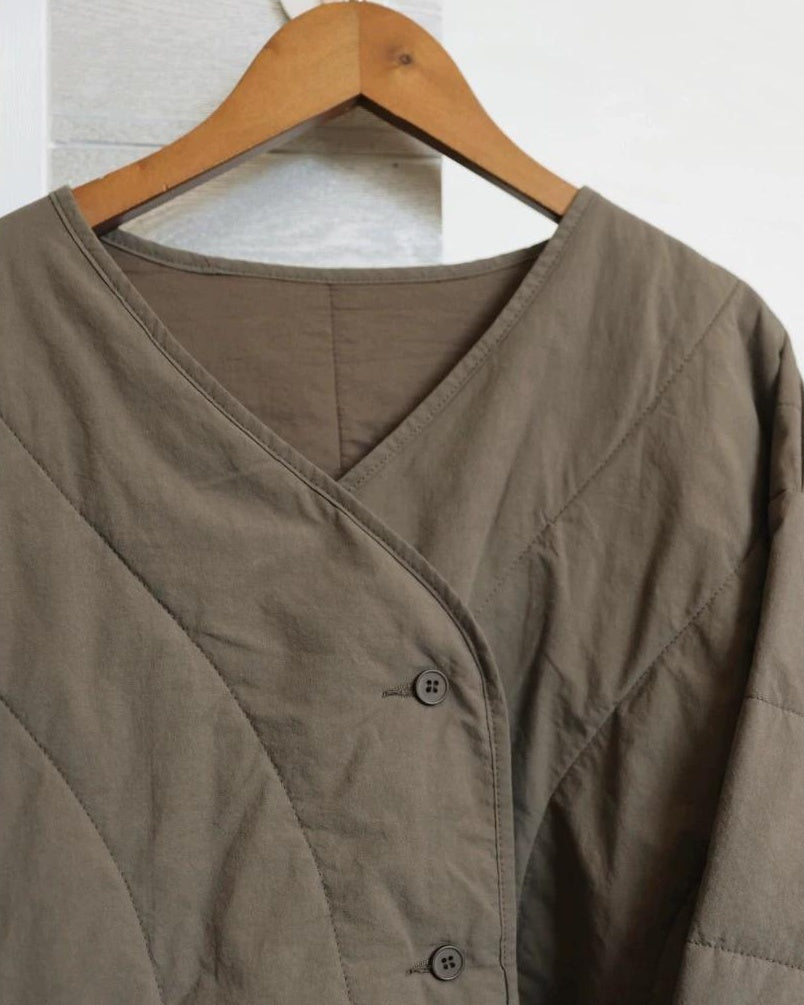 キルトテクスチャーショートコート 10093