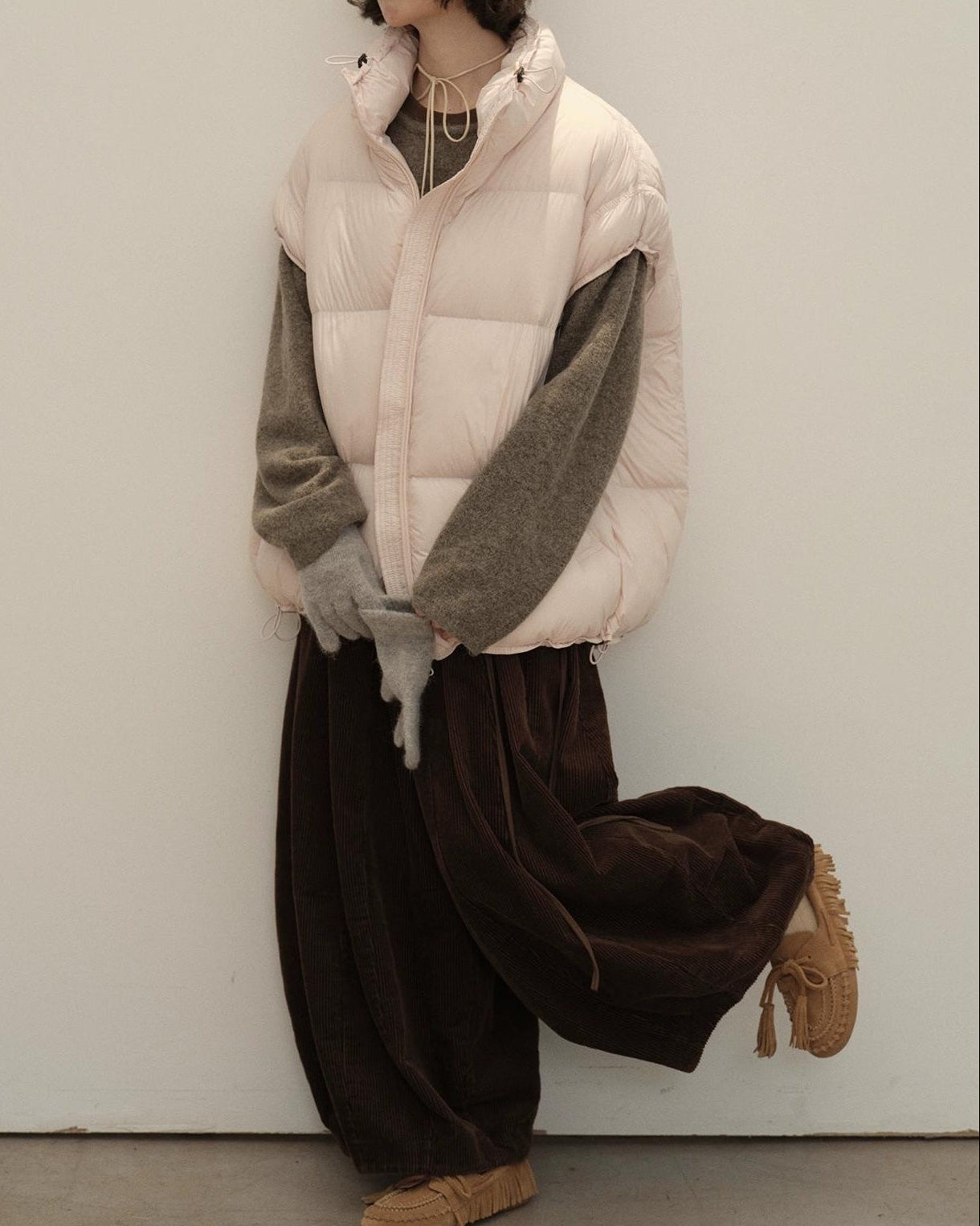 スノーエアリーキルティングダウンベスト 10144