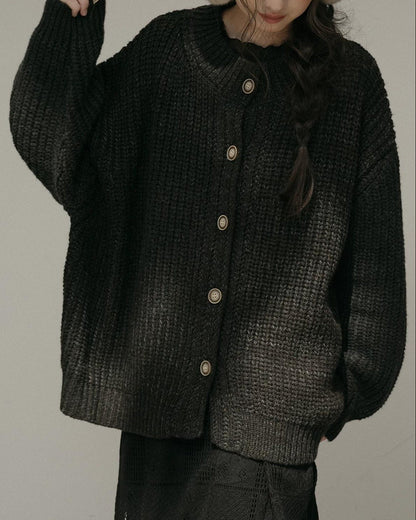 ノルディックキャンバスニットカーディガン 10168