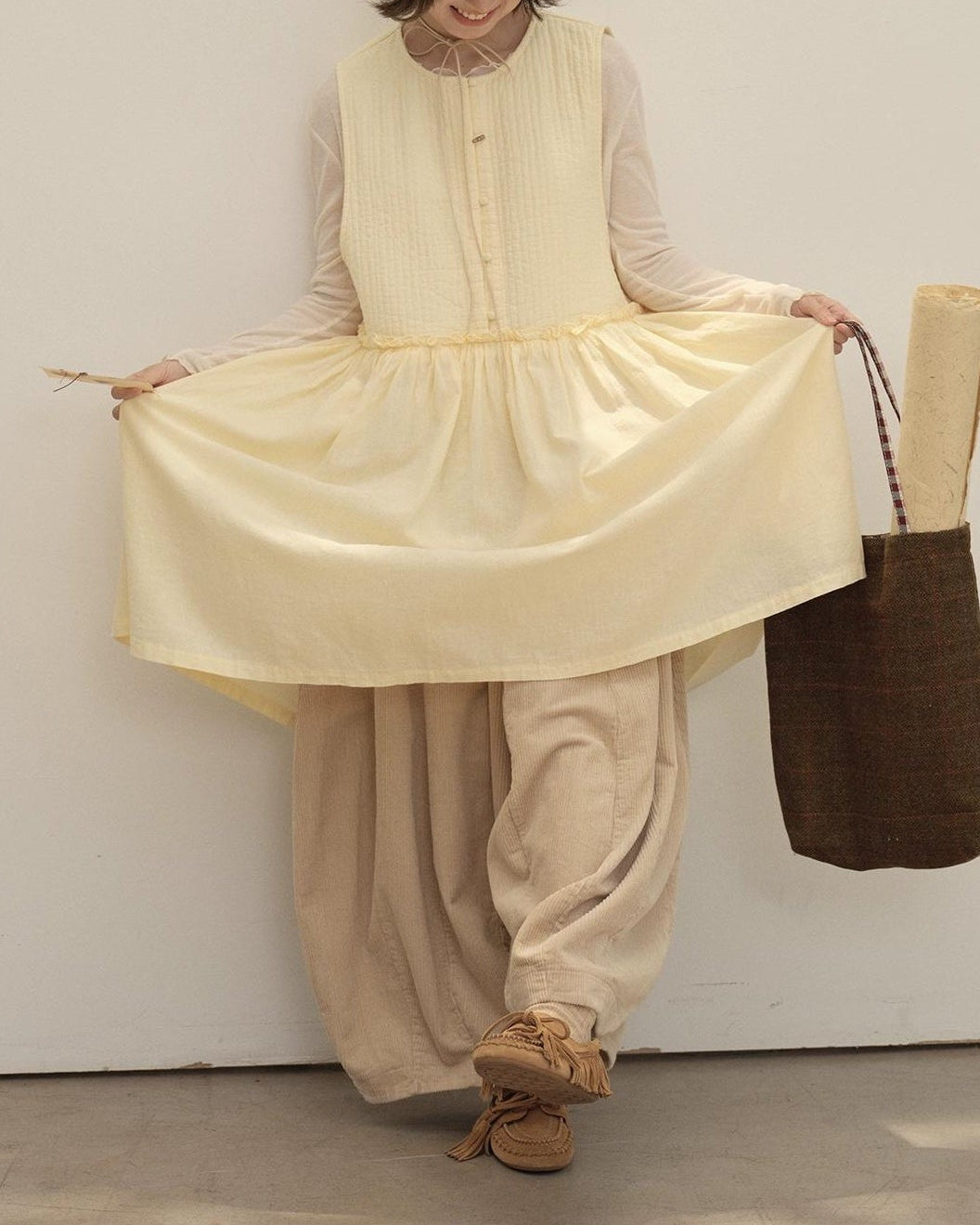 コージーコーデュロイワイドパンツ 10140