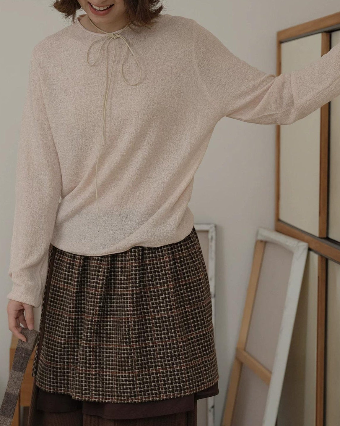 カームラインラウンドプルオーバー 10162