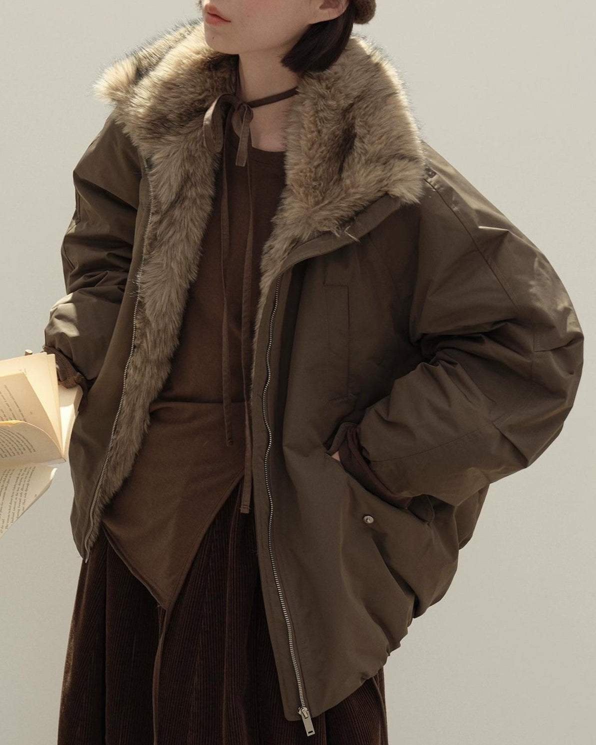 オーロラウォームファーダウンコート 10131