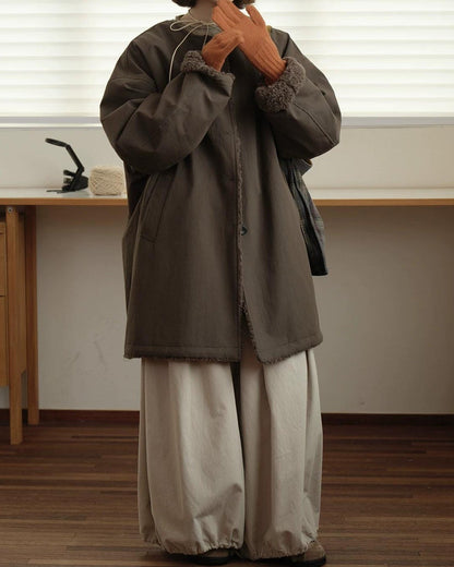 ソフトボアノーカラーシングルコート 10160