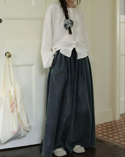 フィーカフレアデニムワイド 10273