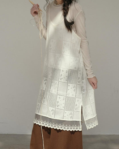 クロシェレースサスペンダーワンピース 10171