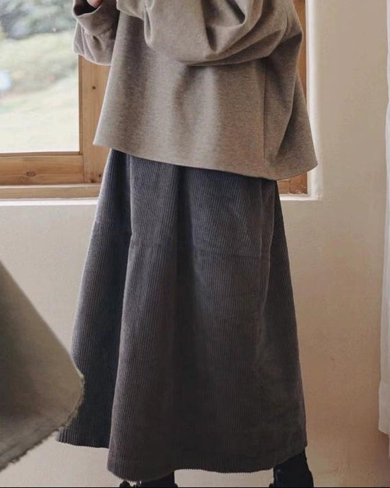ハイウエストリラックスコーデュロイスカート 10095