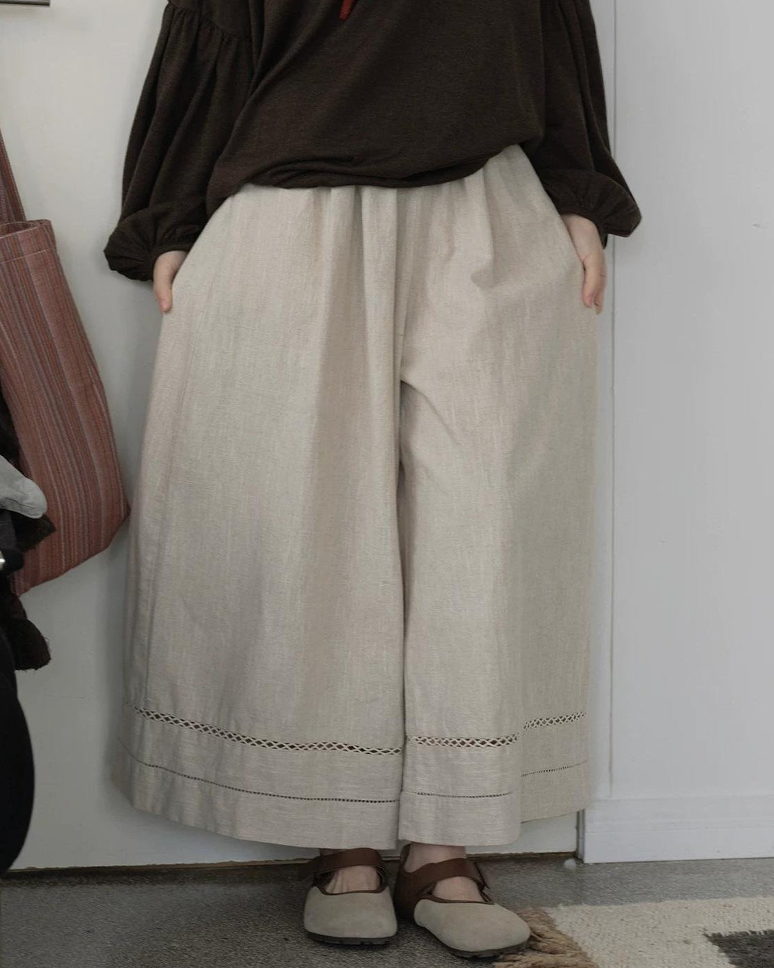 エルヴィスティアメッシュワイドパンツ 10258