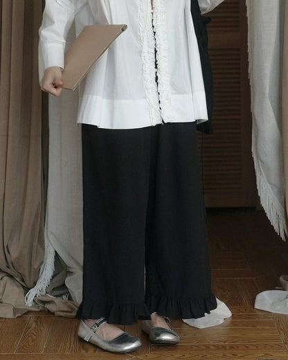 ルミフリルワイドレッグパンツ 10269