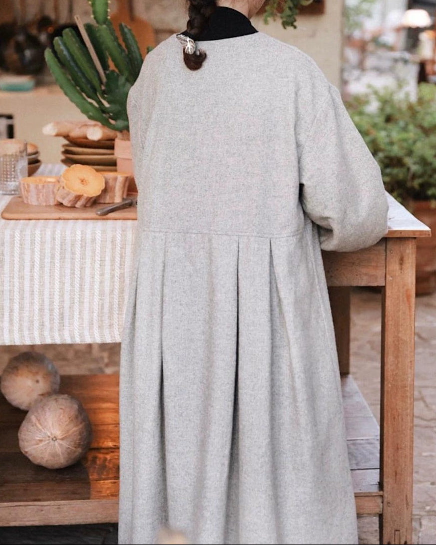 ハイウエストリネアシャツワンピース 10090