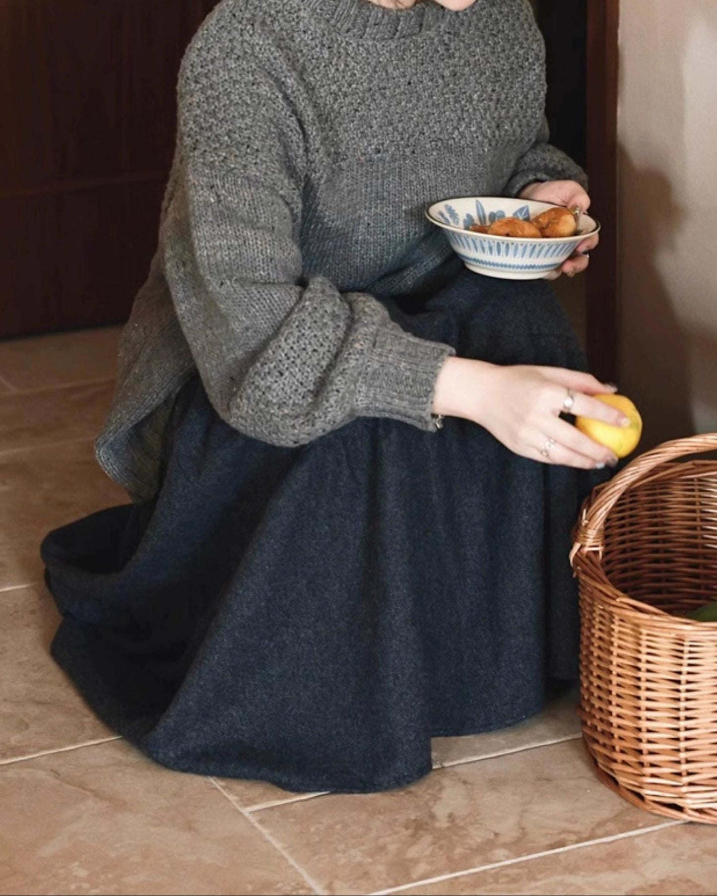 レトロチャンキーニットプルオーバー 10034