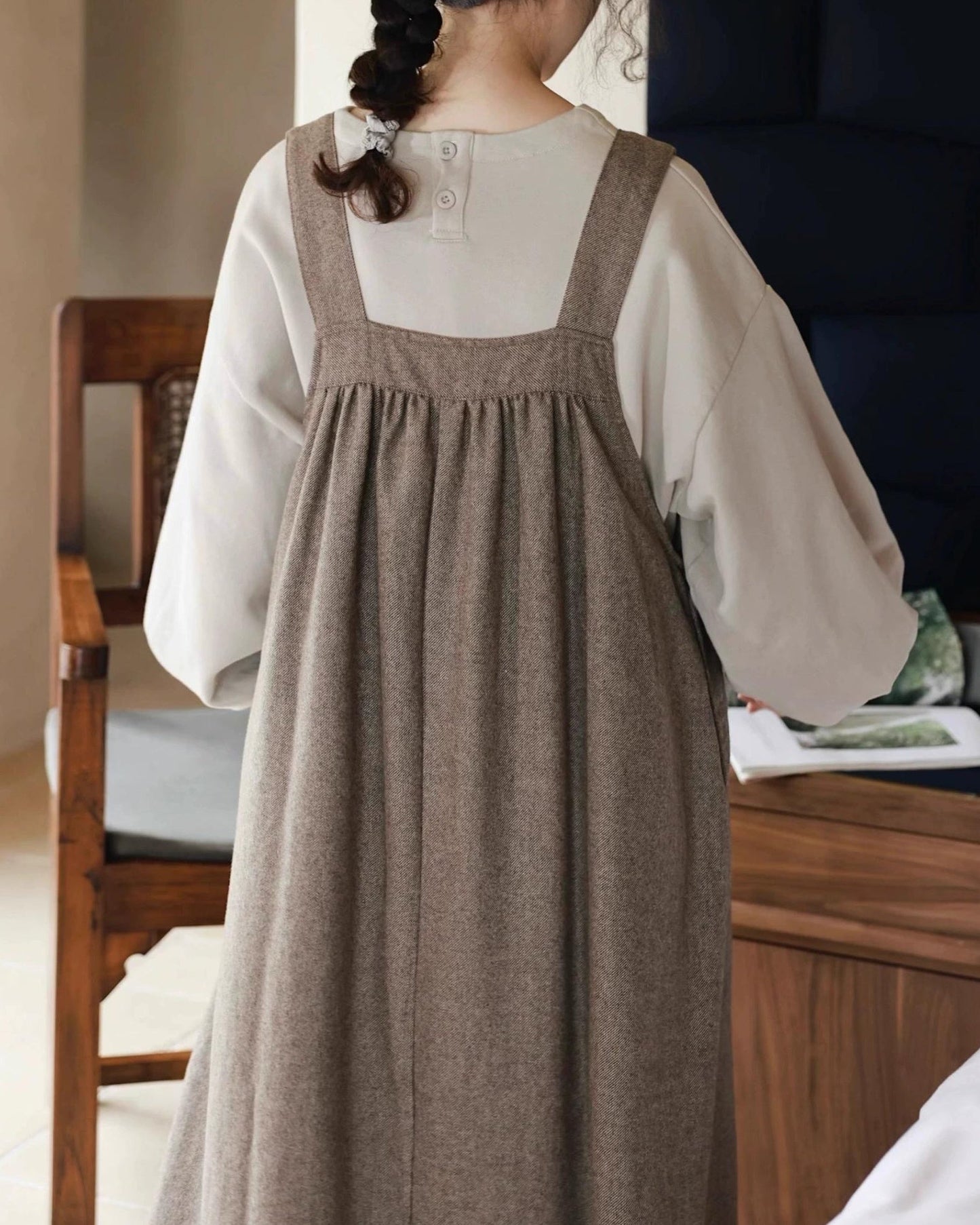 レースエプロンワンピース 10065