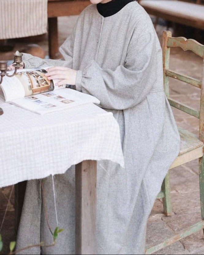 ハイウエストリネアシャツワンピース 10090