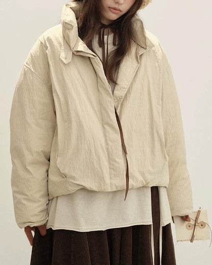 スタンドミニマルショートダウンコート 10151