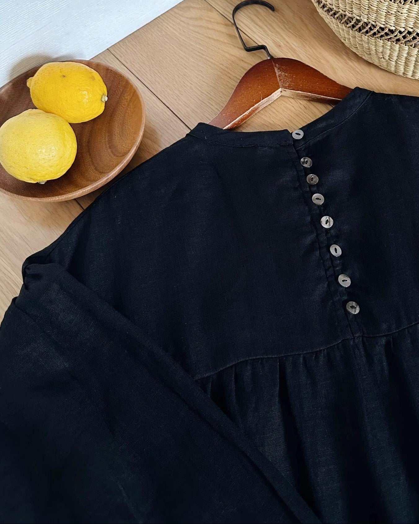 バックボタンエアリーティアードドレス 10083