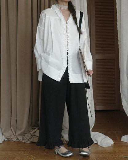 ルミフリルワイドレッグパンツ 10269