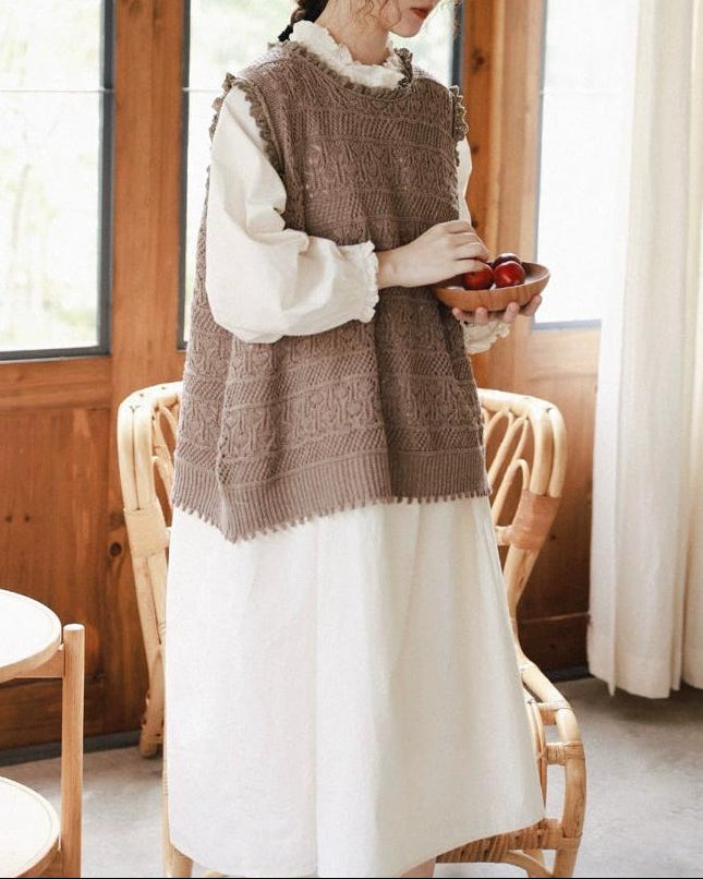 ハーフボタンレースピンタックワンピース 10094