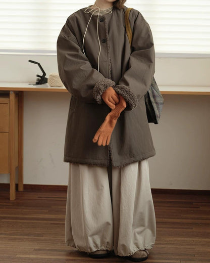 ソフトボアノーカラーシングルコート 10160