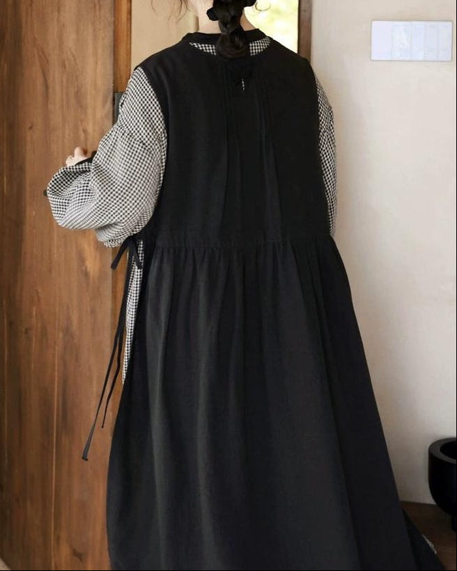 ハイウエストスリットリボンワンピース 10025