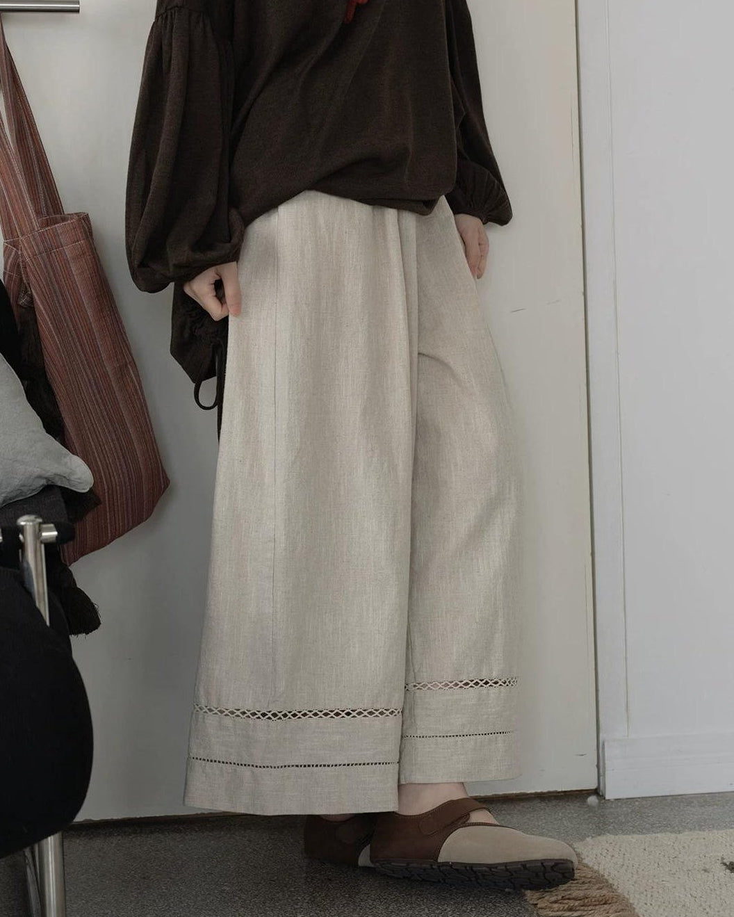 エルヴィスティアメッシュワイドパンツ 10258