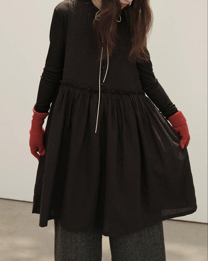 ノーディハイウエストソフトベストドレス 10145