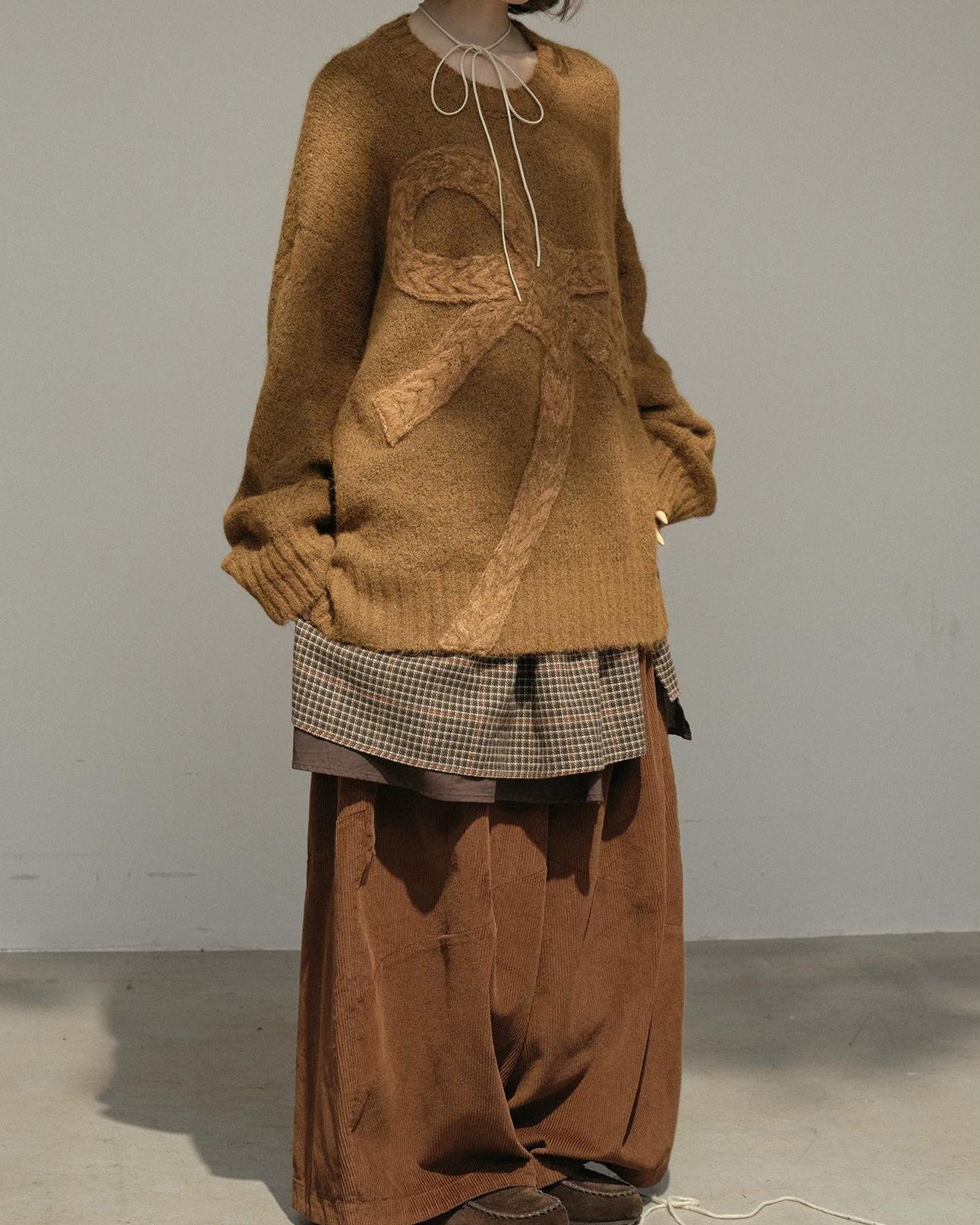 コーデュロイランタンシルエットカジュアルパンツ 10169