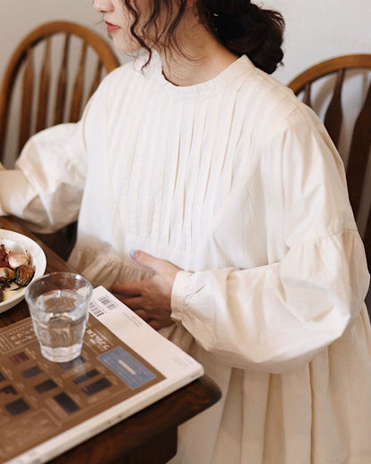 ソフトプリーツハイウエストワンピース 10114