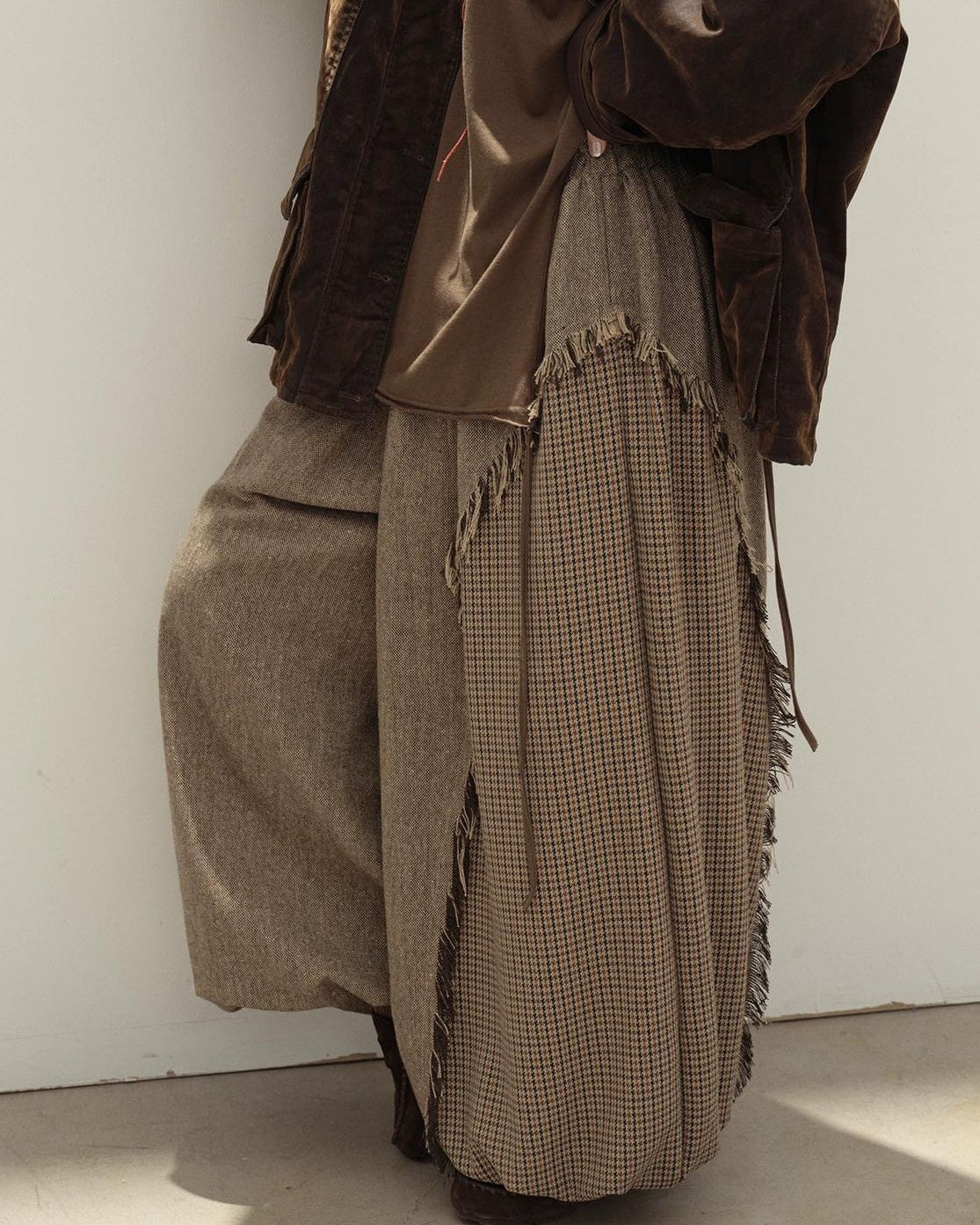 ヴィンテージチェックコンビパンツ 10129