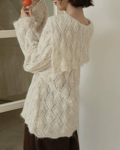 セーラーモチーフリボンニットカーディガン 10210