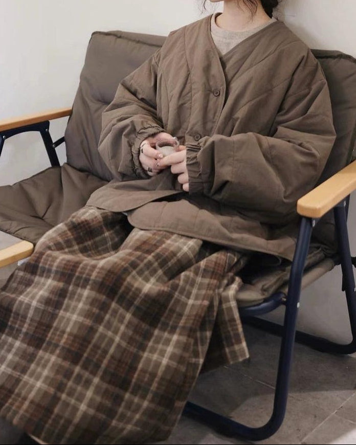 キルトテクスチャーショートコート 10093