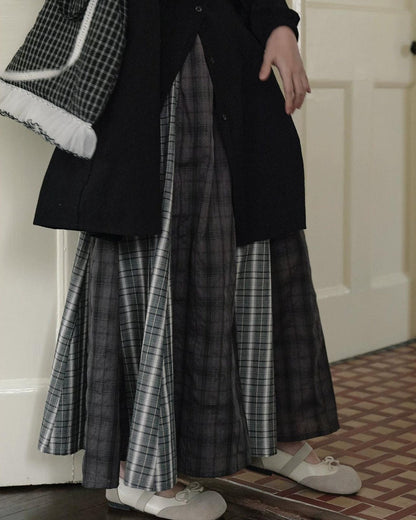 チェックミックスルーズスカート 10275