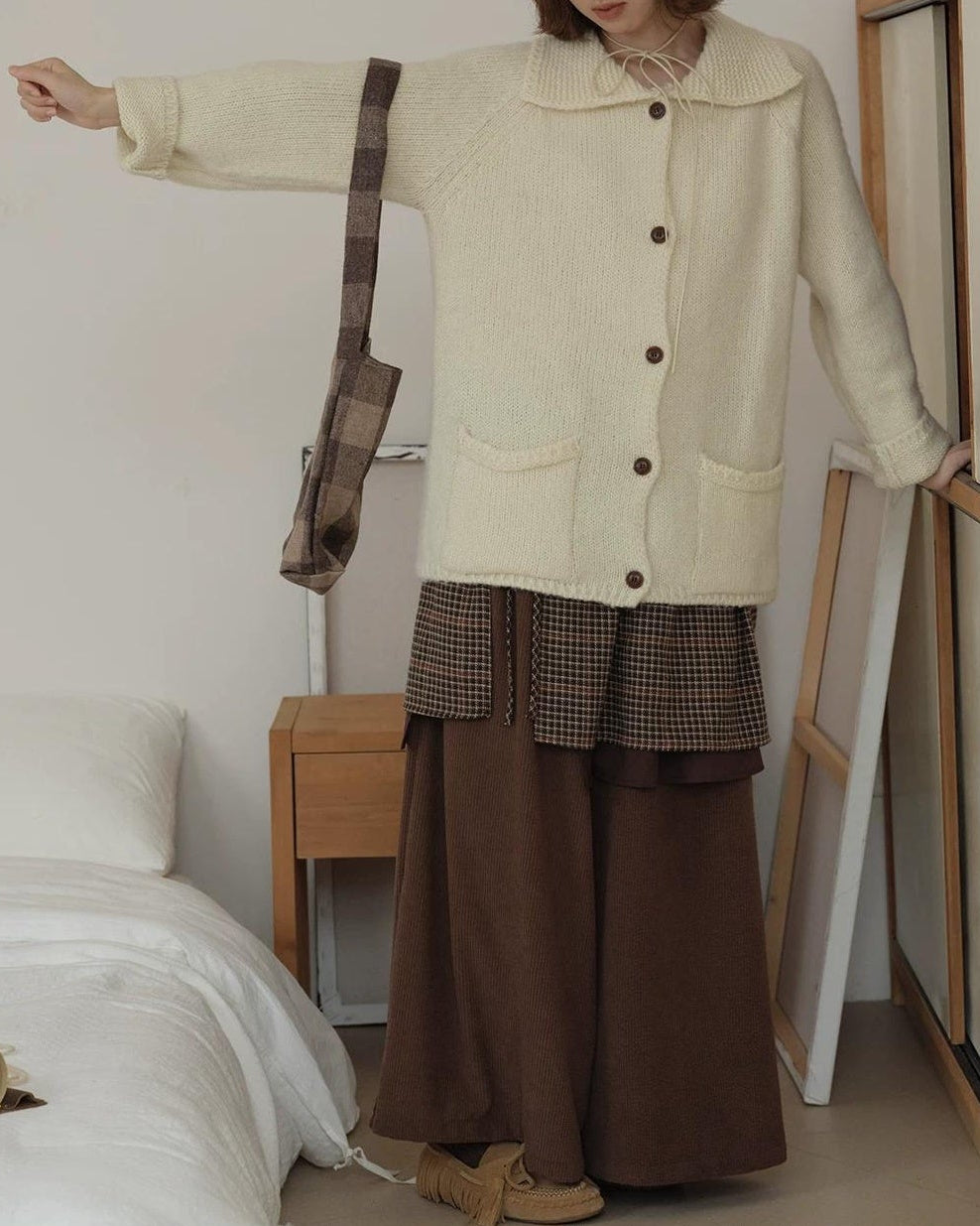 ルミラペルレイジーカーディガン 10157