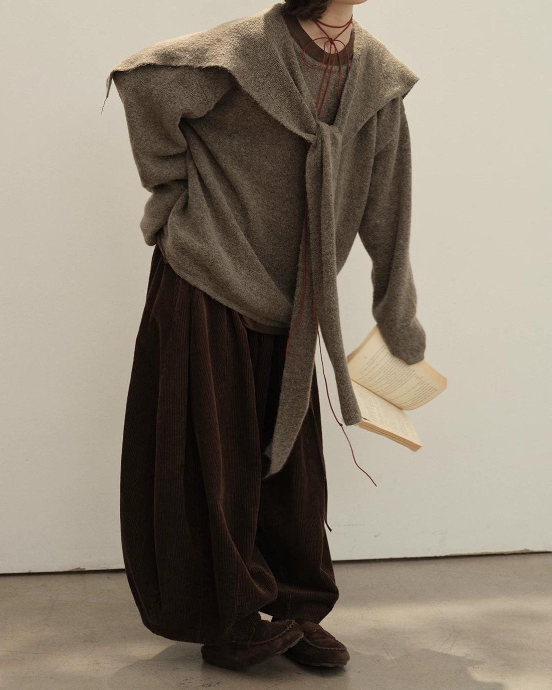 ストールレイヤーニットプルオーバー 10150