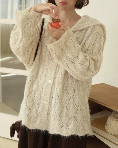 セーラーモチーフリボンニットカーディガン 10210