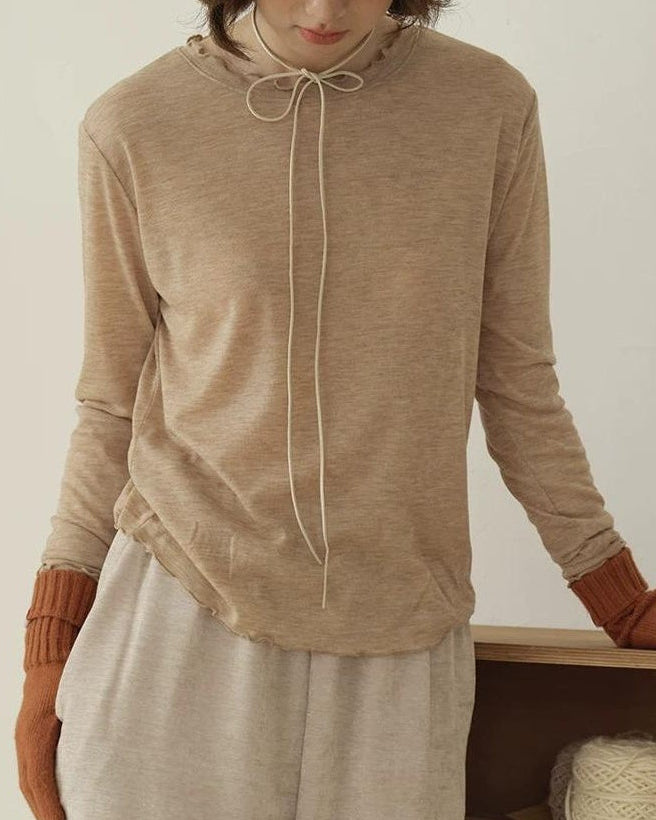 レースデザインニットトップス 10185