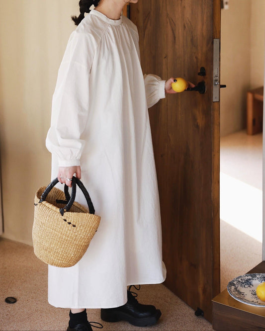 バックボタンレースワンピース 10022