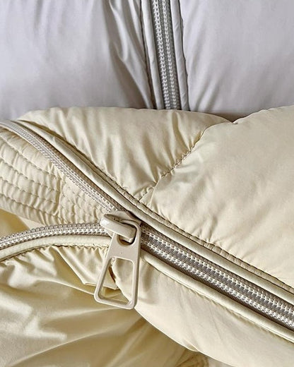 エアウォームクラウドリボンパフコート 10141