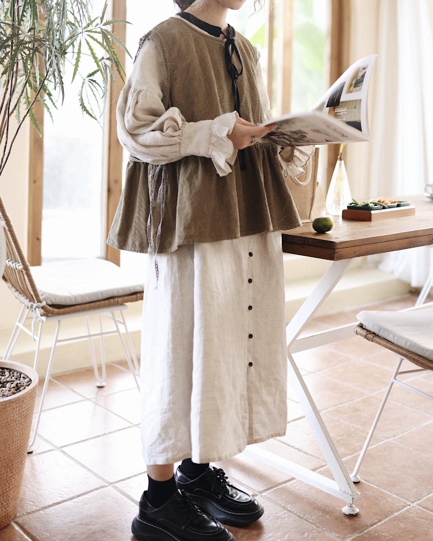 スウィートバイカラーリボンワンピース 10112