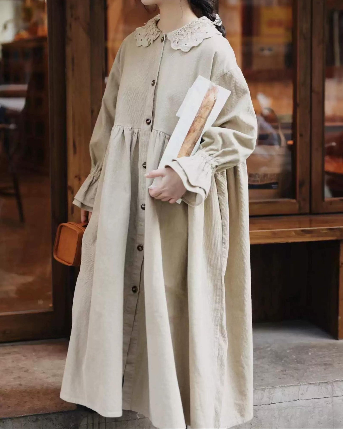 フィヨルドコーデュロイワンピース 10101