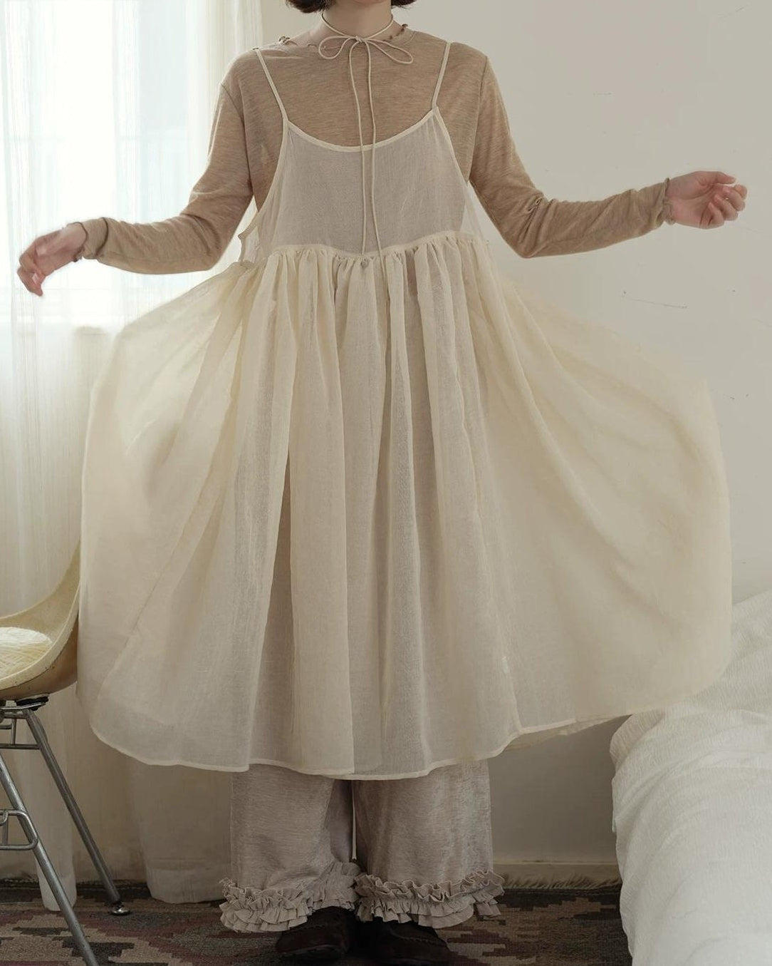 レースデザインニットトップス 10185