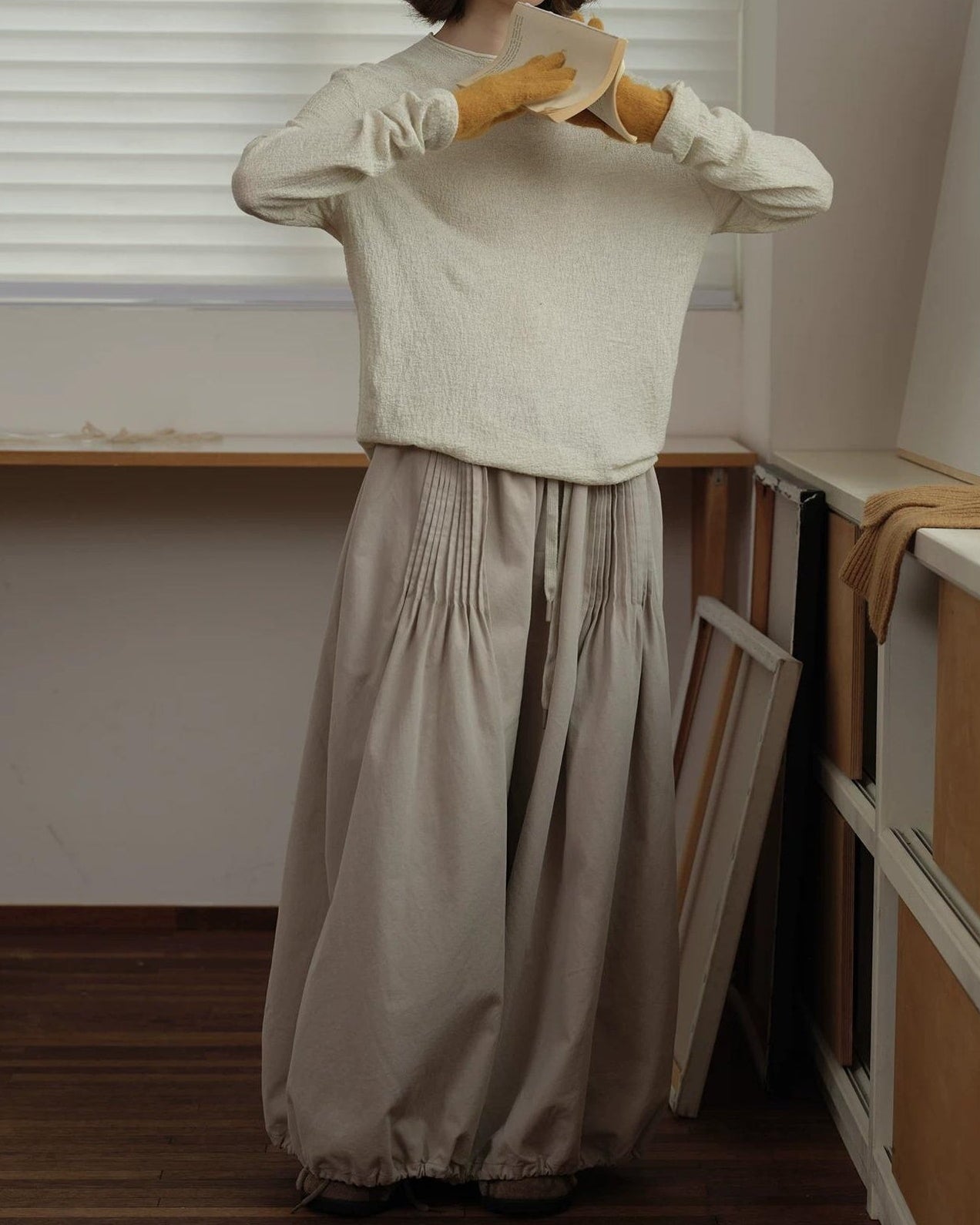 カームラインラウンドプルオーバー 10162