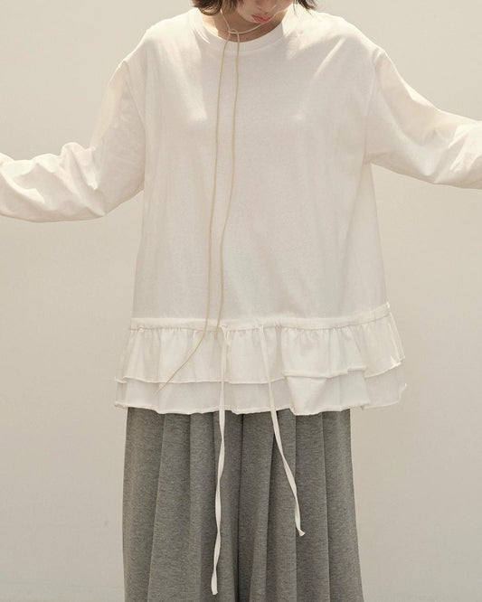 スカンディナビアレースロングカットソー 10143