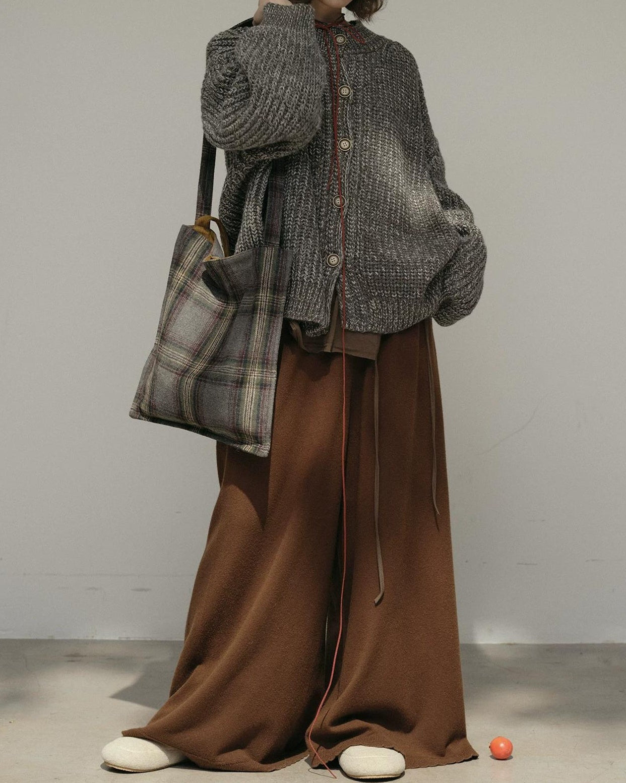 ノルディックキャンバスニットカーディガン 10168