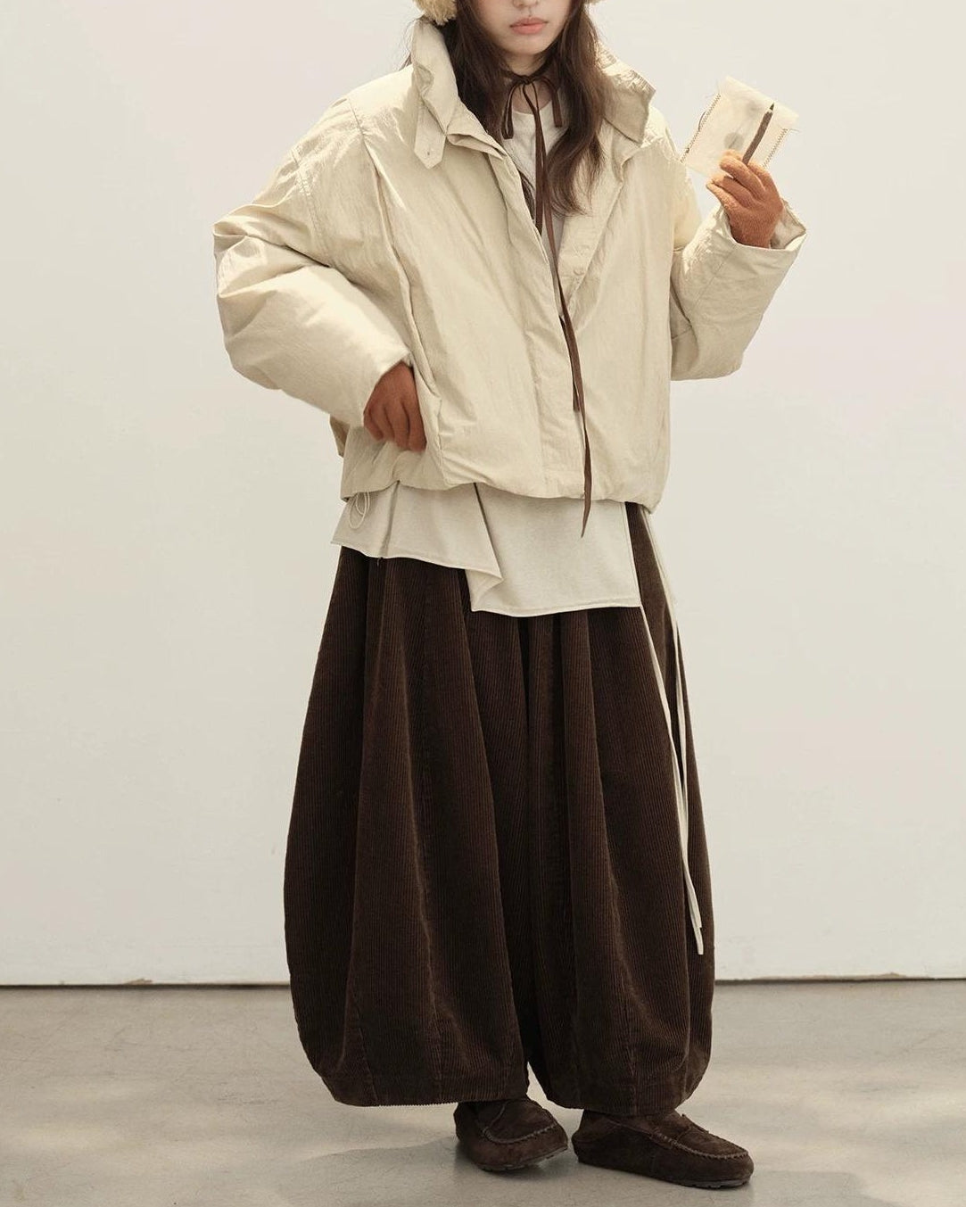 スタンドミニマルショートダウンコート 10151