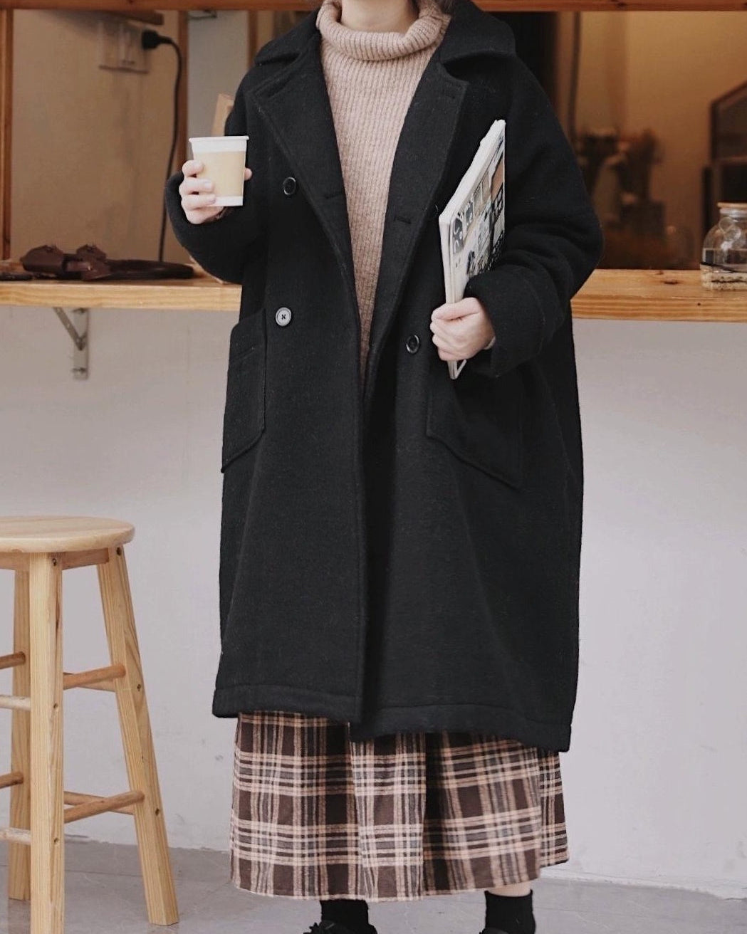 ヴィンテージチェックハイウエストスカート 10120