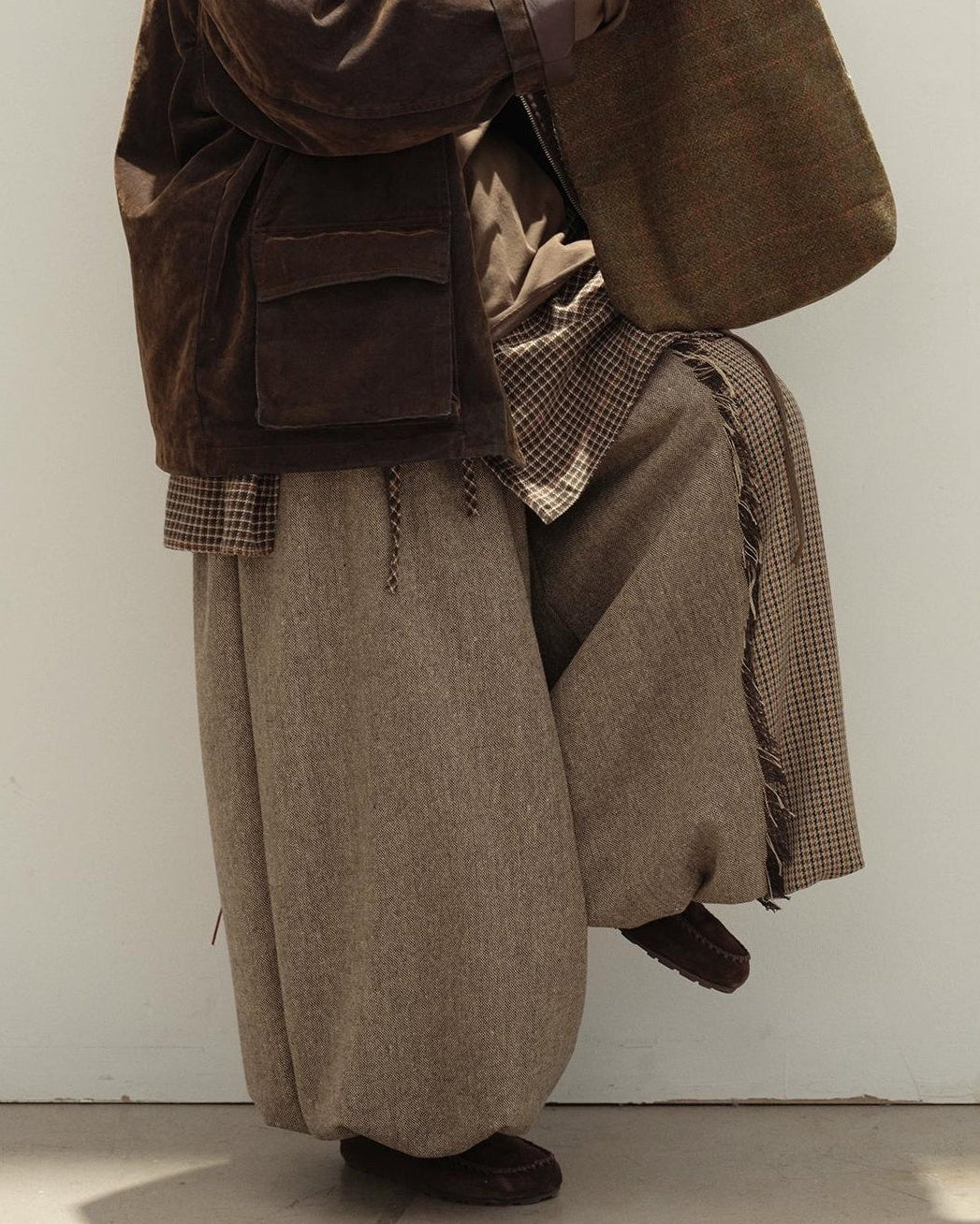 ヴィンテージチェックコンビパンツ 10129