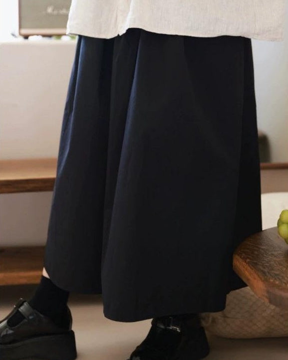 ナチュラルラインロングミディスカート 10097