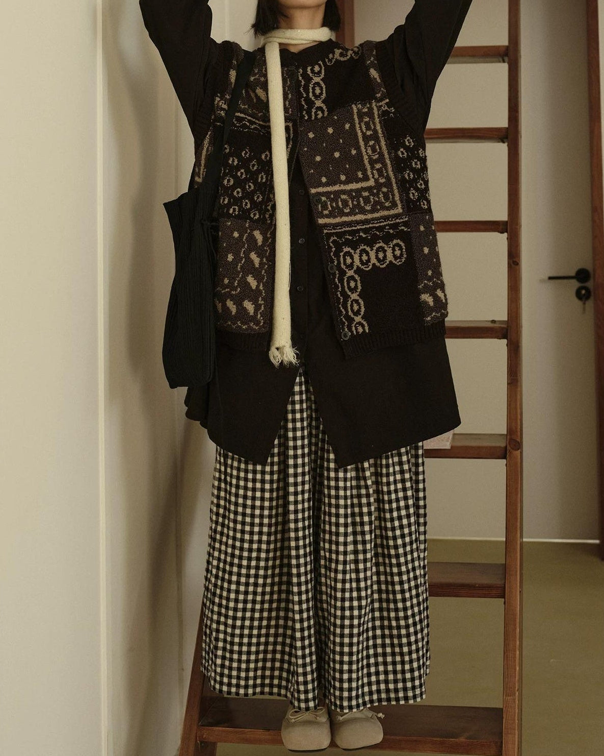 ノルディックジャカードベスト 10282